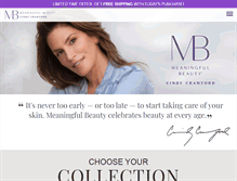 Tablet Screenshot of meaningfulbeauty.com